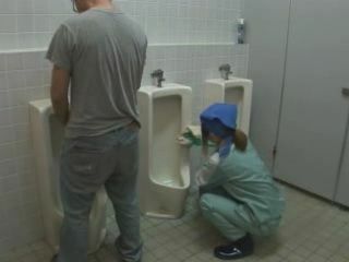 Japanese Toilet Cleaner Goes Wild with Hot Nippon XXX during Duty in Tokyo