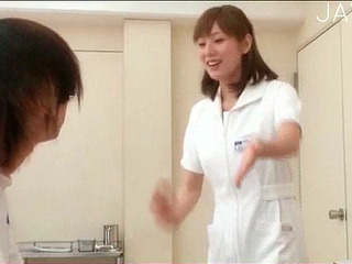 Horny Nippon cutie swallows a load from her man's cock