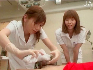 Jizz-spewing Nipponese nurse's Tokyo XXX threesome with hot 'n horny Thai visitors