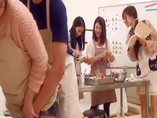 Hot busty student and pervert chef get steamy in Tokyo