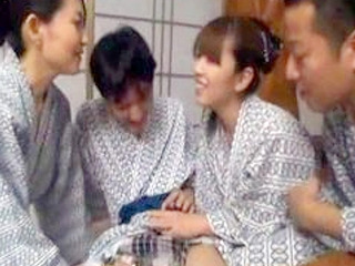 Japanese swingers getting down and dirty with longtime friends