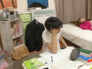 Fucking a Drowsy classmate during a Slumber Party Surprise in Tokyo