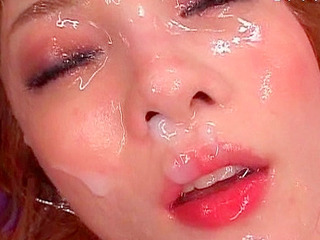 Wild milf gets a steamy facial with loads of cum