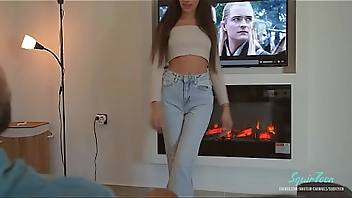 Extra small stepsister gets fucked hard to go for a walk